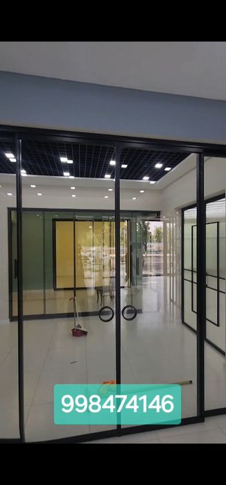 Лофт двери, Раздвижные из алюминиевый профиля