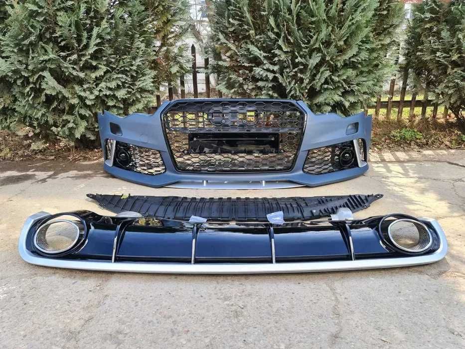 Bara fata Audi A6 C7 4G  2014-2018 RS Look cu grila fagure