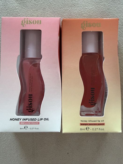 Gisou honey infused lip oil праскова и манго