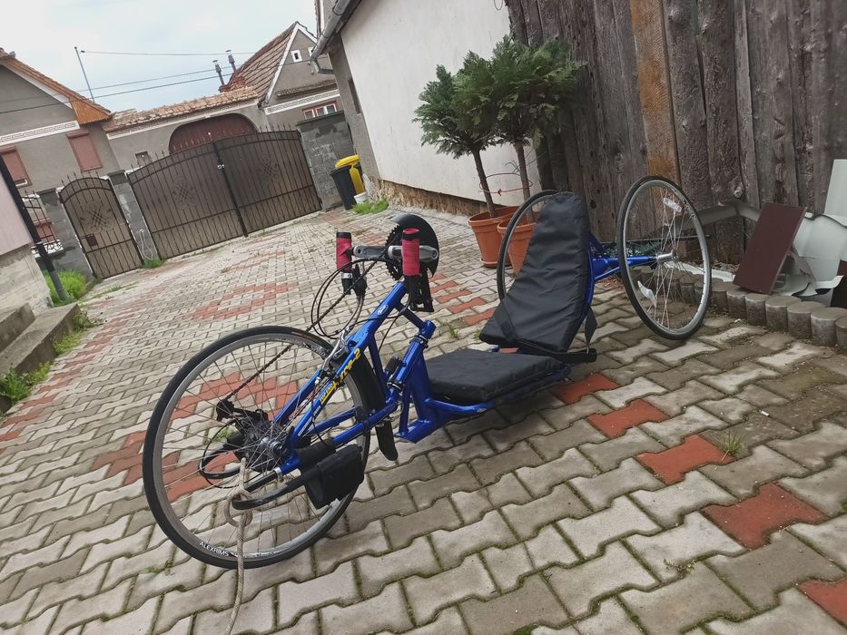 Handbike pt persoane cu dizabilități, bicicletă de mână,  trike