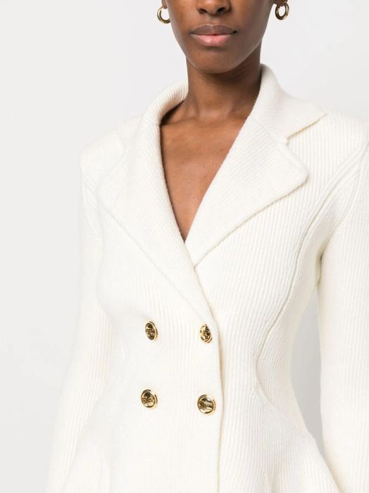 Elisabetta Franchi knit blazer черен