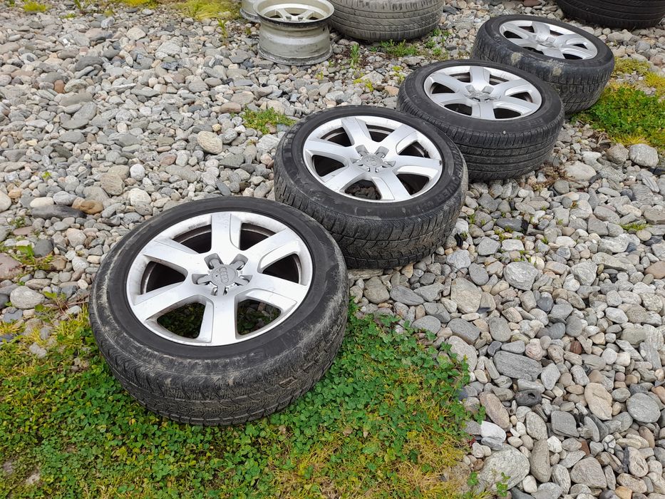 Vând jante 225 55 r17 audi a6 c7 4g0 cu cauciucuri