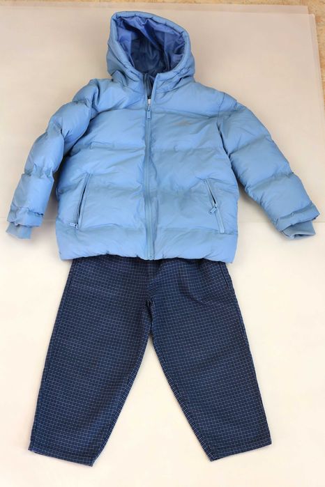 Чисто нов кариран мек детски панталон на марката ZARA.