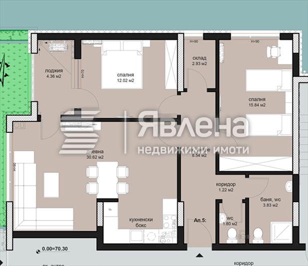 Продава се Тристаен апартамент в Бургас, Меден рудник - зона Д - 110 кв.м за 907 €/кв.м - Снимка #1