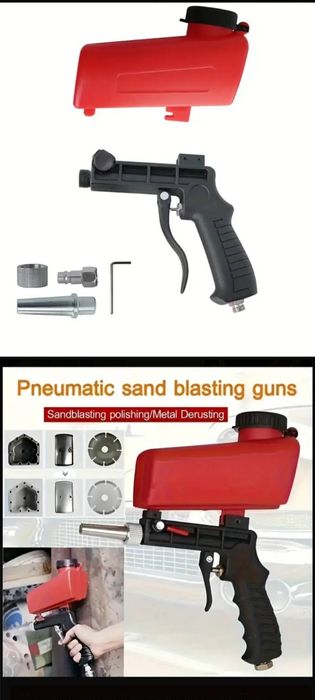 Пескоструй пистолет кум пискоструй пневматический для компрессор