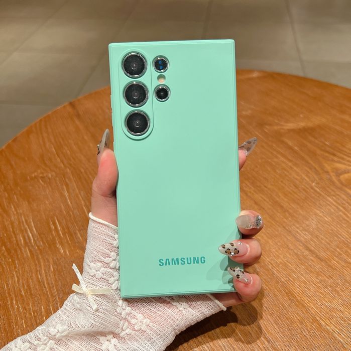 Samsung galaxy S25Ultra,S25+,S25 силиконов кейс с лого и микрофибър