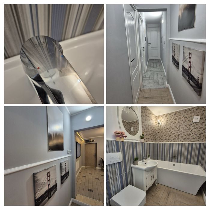 Inchiriez apartament 3 camere -bloc nou--zona centrala