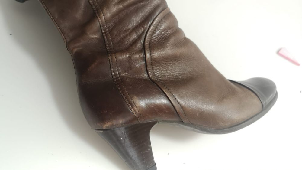 Cizme  Leonardo, piele, lungi, mărimea 36