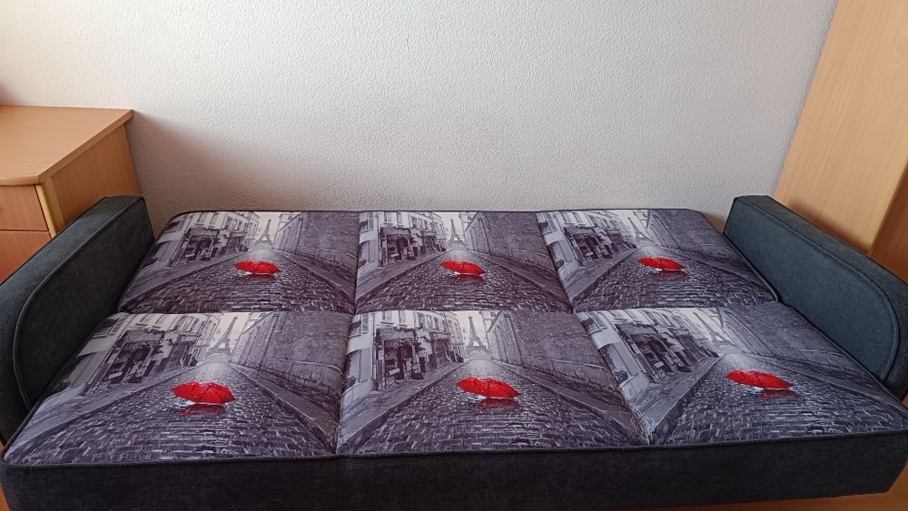 Диван-книжка серый