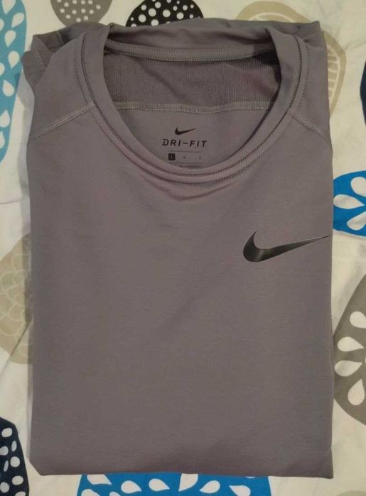 Nike Dri-Fit Warm Long-Sleeve Mens Mock Smoke Grey L