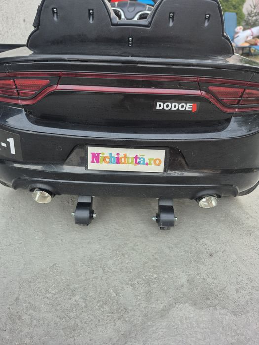 Mașină electrică de poliție pentru copii – 12V, două motoare, telecoma