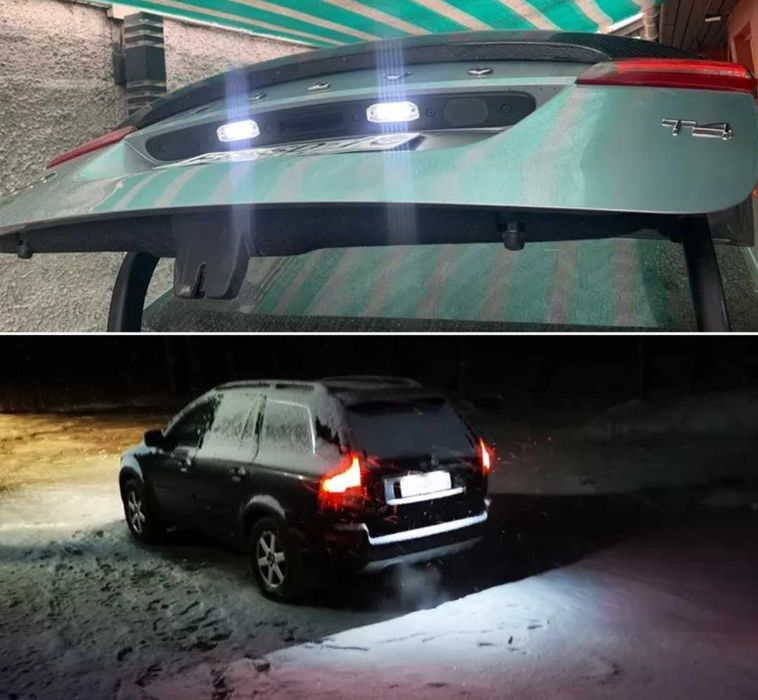 Плафони за регистрационния номер за Волво Volvo led лед крушки задния