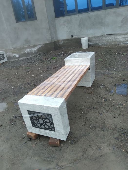 Скамейка вазон урна кашпо