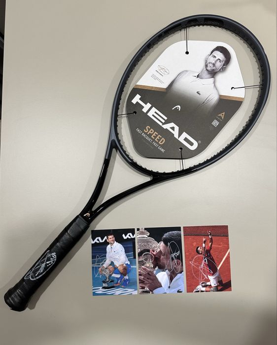 тенис ракета Head Speed с подпис от Новак Джокович