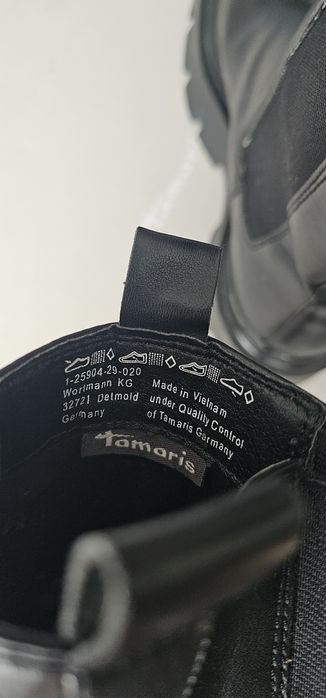 Дамски боти Tamaris естествена кожа 38/39н.