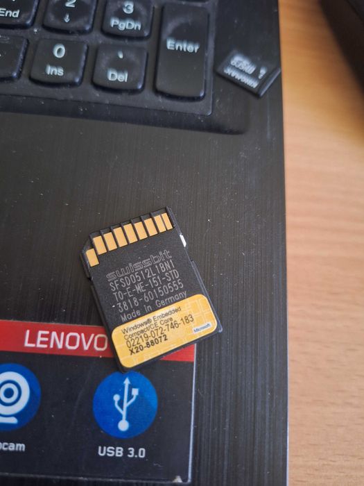 Card memorie SD Industrial Swissbit 512MB original cu Licență Windows CE Core (SFSD0512L1BN1)