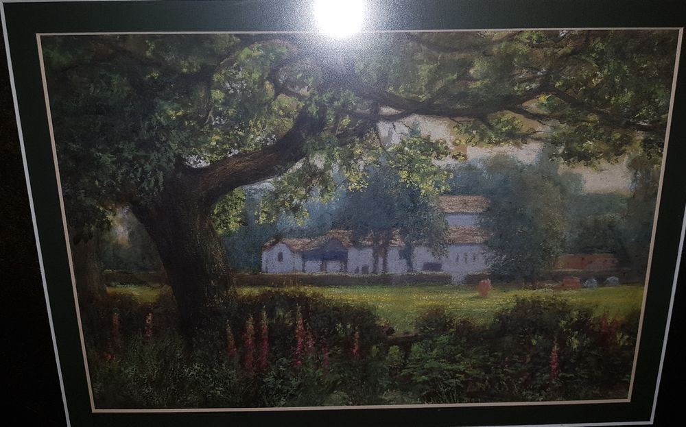 Tablou pastel pe hartie semnat Nicolae Vermont.