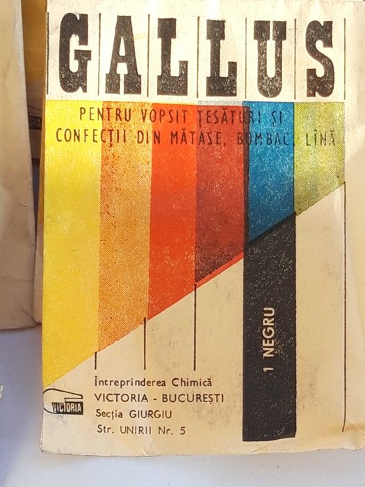 25 Vopsele textile Gallus anii 1970 + vopsele englezesti Dylon