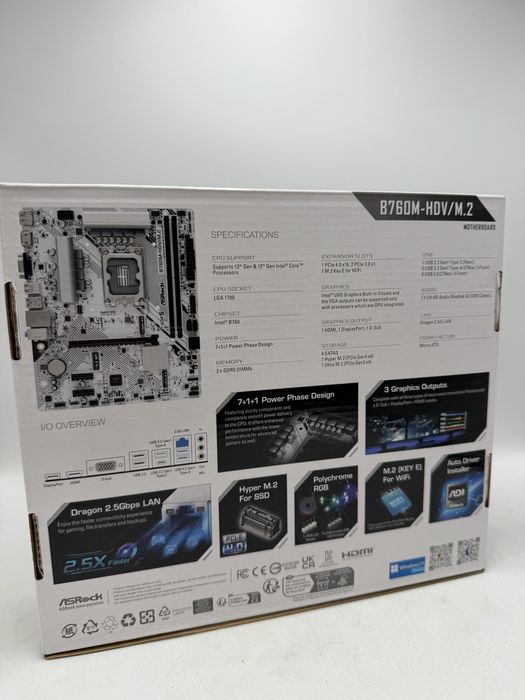 Placa de baza ASRock B760M-HDV/M.2 DDR 5 Sigilata