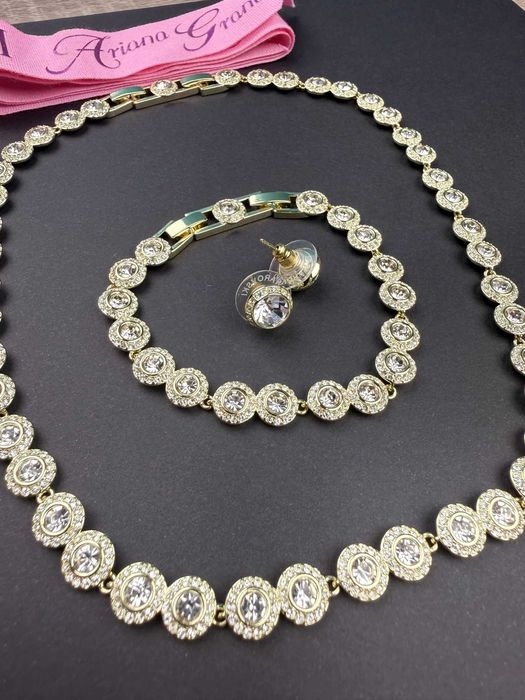 Set Bijuterii Swarovski Ariana Grande-Colier, Brățară și Cercei