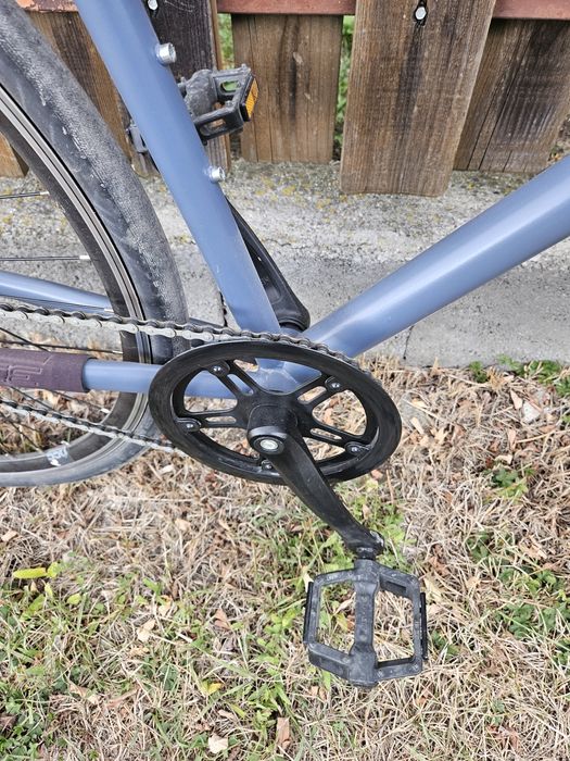 Bicicletă de oraș Elops Single Speed 500 albastru - Decathlon