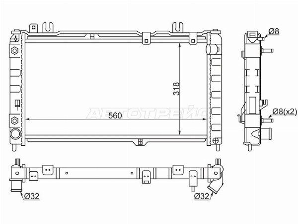 Радиатор Lada Granta