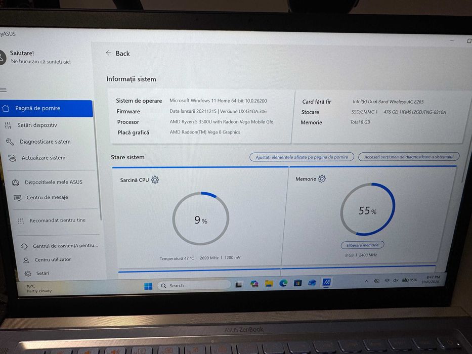 Laptop ASUS ZenBook UX431DA