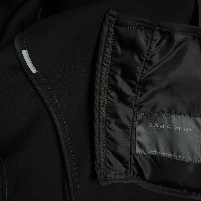 Jachetă Zara Man maro military style marimea M