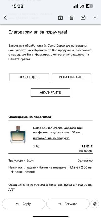 Дамски Парфюм Estee Lauder  Bronze Goddess Nuit ПАРФЮМНА ВОДА (EDP)