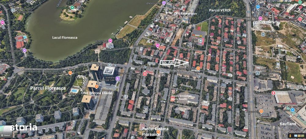 Floreasca - Ceaikovski | Studio 41 mp, mobilat, utilat, centrala si bo