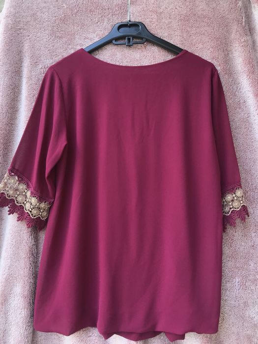 Bluza eleganta visiniu inchis