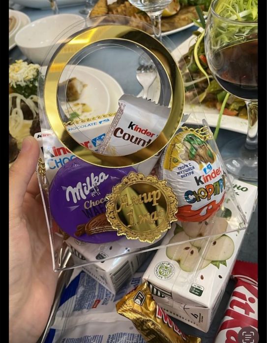 Бомбоньерки сумочки из стекла