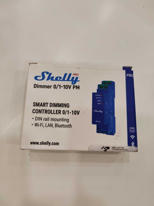 Shelly Pro Dimmer 0/1-10V PM – смарт контролер за осветление с Wi-Fi