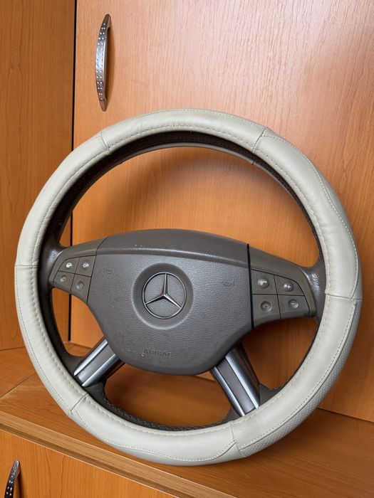 Volan Mercedes ML GL W164 X164 bej maro non facelift airbag si comenzi