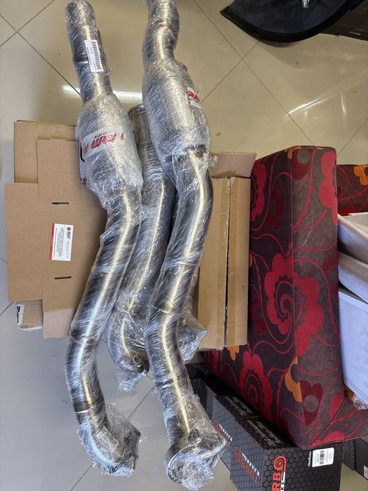 Downpipe Даунпайп Ауди Audi RS6 C7 RM motors 214104