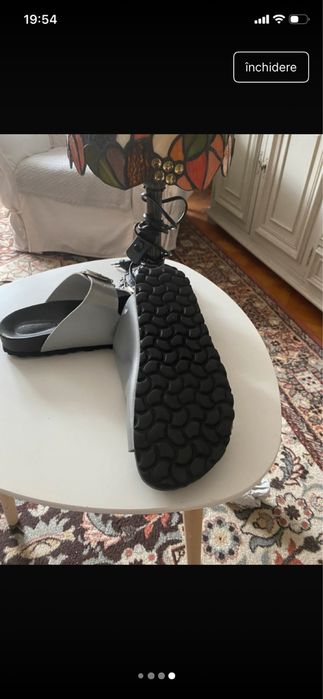Papuci piele naturala Lawrence Gray