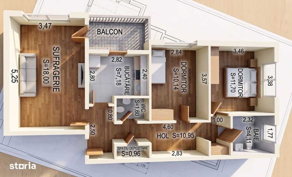 ICIL | Apartament 3 Camere | Utilat | Mobilat | Gata de mutat