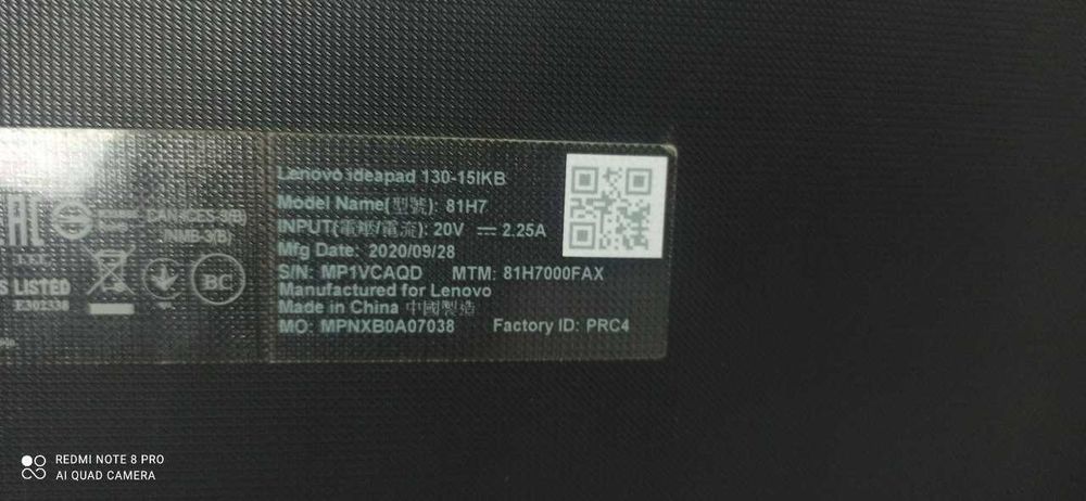 Ноутбук Lenovo. i3 8gen
