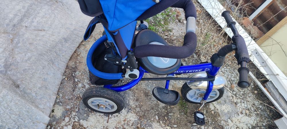 Велосипед-количка с родит.контрол