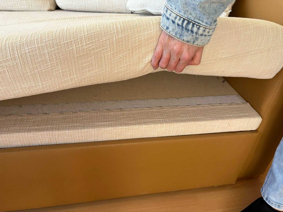 Холова гарнитура-Диван троен разтегателен, фотъойл на колела