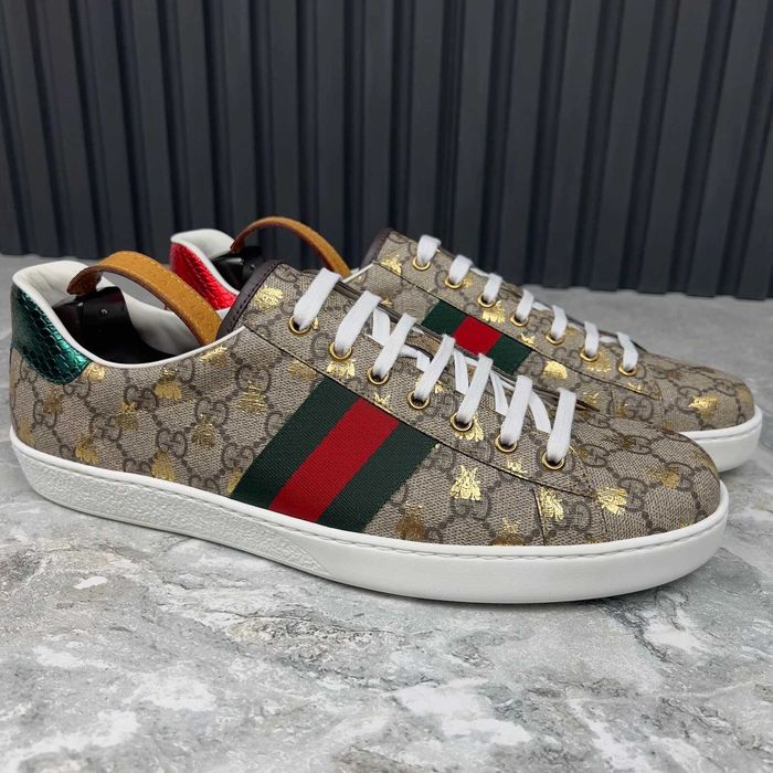 Vand adidasi Gucci ACE GG Bees Supreme Canvas - toate marimile pe stoc