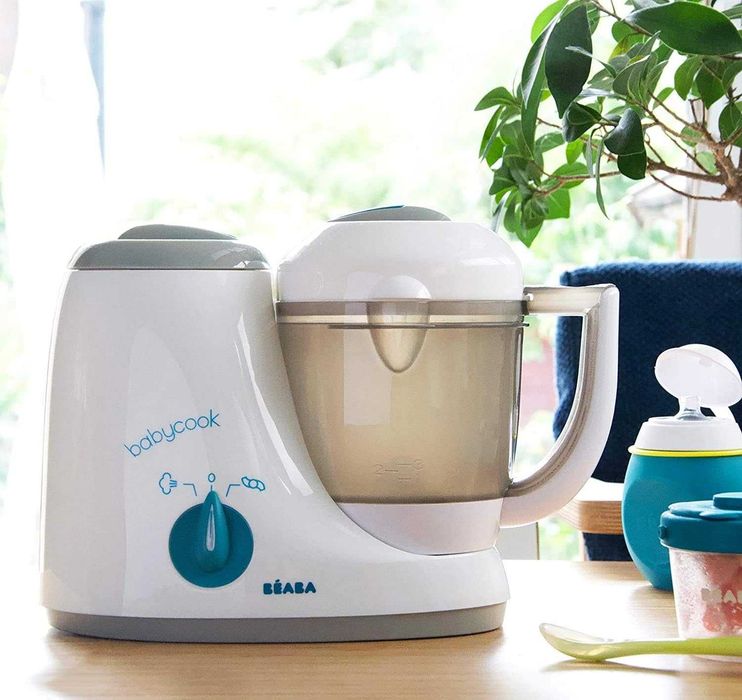 BÉABA Babycook Original – Бебешки кухненски робот 4 в 1, сив/син, 800 мл