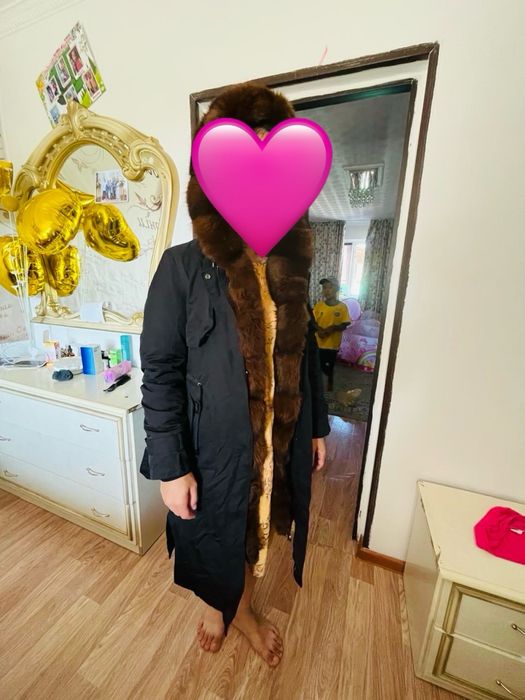 Парка куртка черная