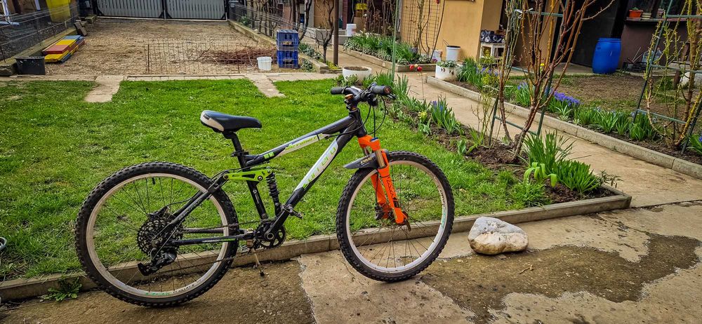 Bicicleta copii full suspension custom 24"  8-11 ani - garantie