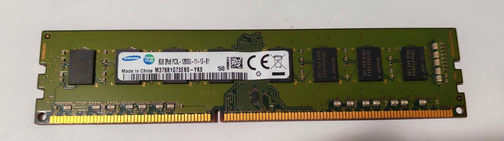 Ram PC Samsung 8GB DDR3 PC3L-12800U M378B1G73EB0-YK0