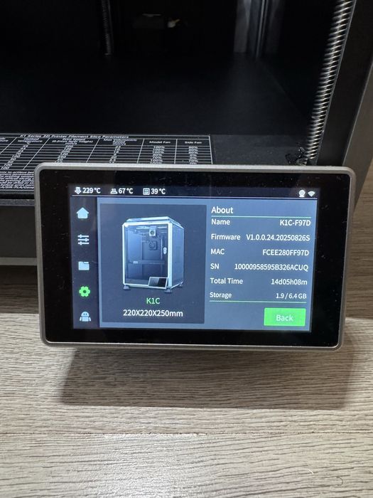 Creality K1C 2025 - 3D printer