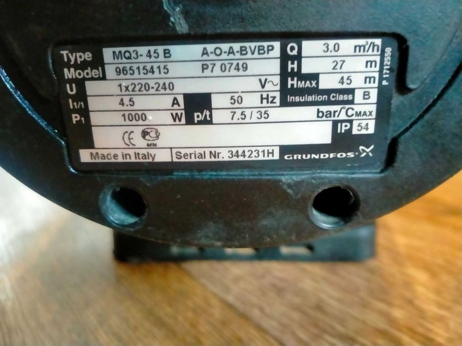 Насос грундфос МQ3-45