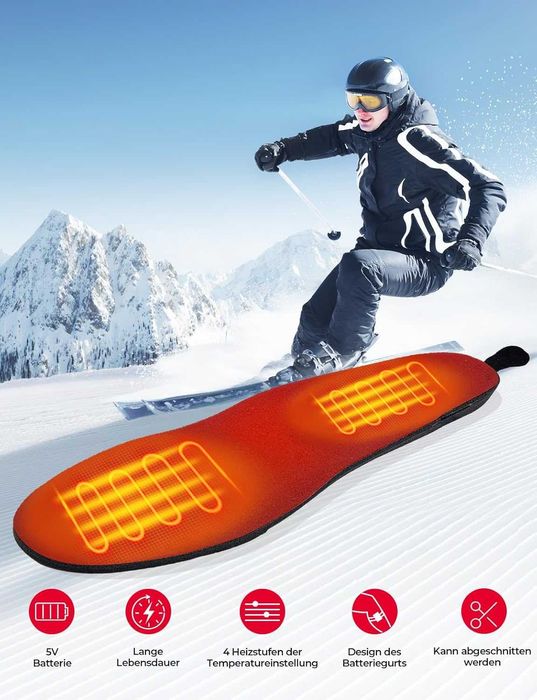 KEMIMOTO Акумулаторни термо стелки с контрол на приложението, 5 V 5000