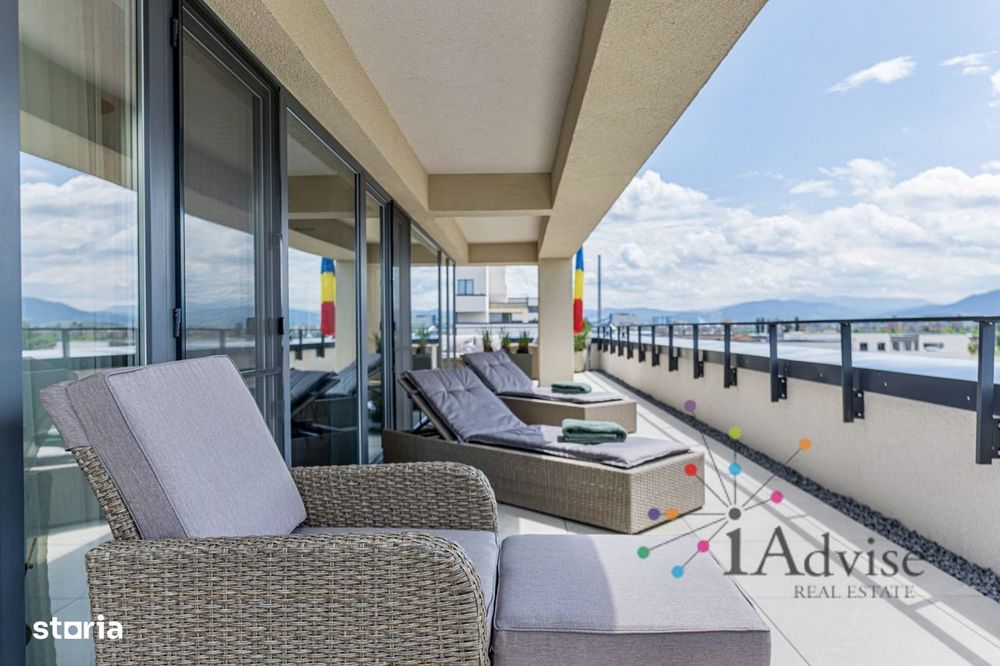 Penthouse Exclusivist cu Terasă Panoramică și Jacuzzi – Coresi Brașov — fotografia 2