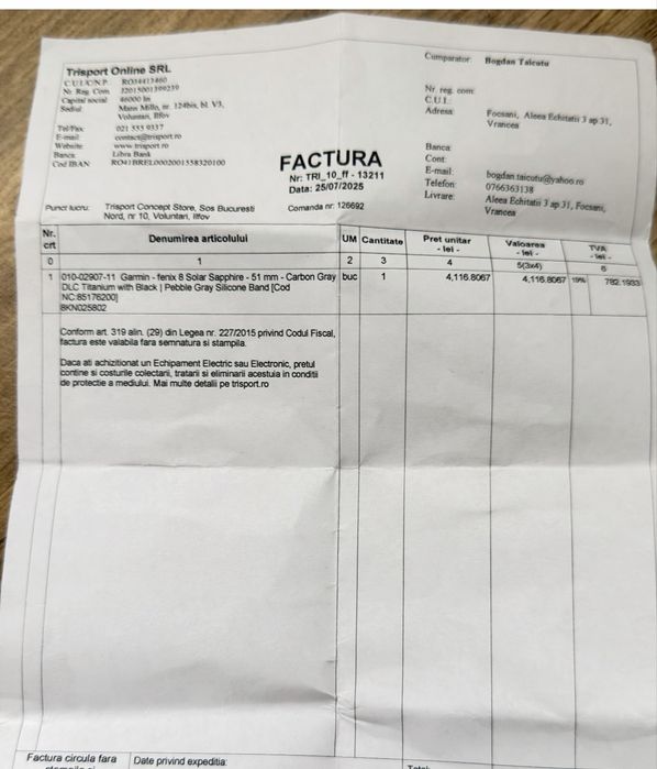 Garmin Fenix 8 Solar Sapphire Titanium 51 mm